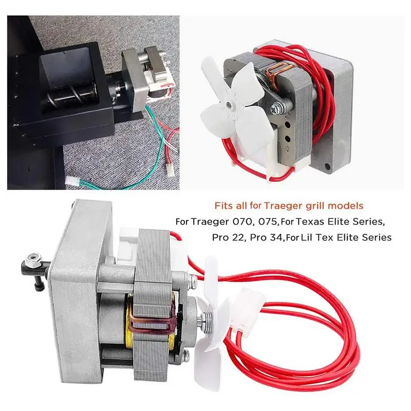 

Grill Auger Motor Strong Compatible Replacement 1.6 RPM 110V Auger Motor Fits Traeger Pellet Stoves Smoker Grills Motor