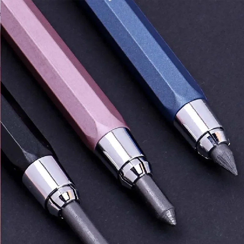 Metall Mechanischer Stift 5,6mm Kunst Malerei Zeichenwerkzeug Kunst Scchool Skizze Comics Design Automatischer Bleistift Student Kawaii Briefpapier