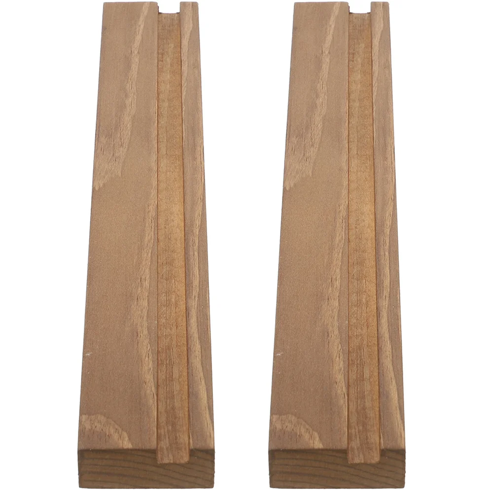 

2pcs Vinyl Record Rack Wooden Holder Stand Display Wall Mount Storage Organizer Music Instrument Accessory