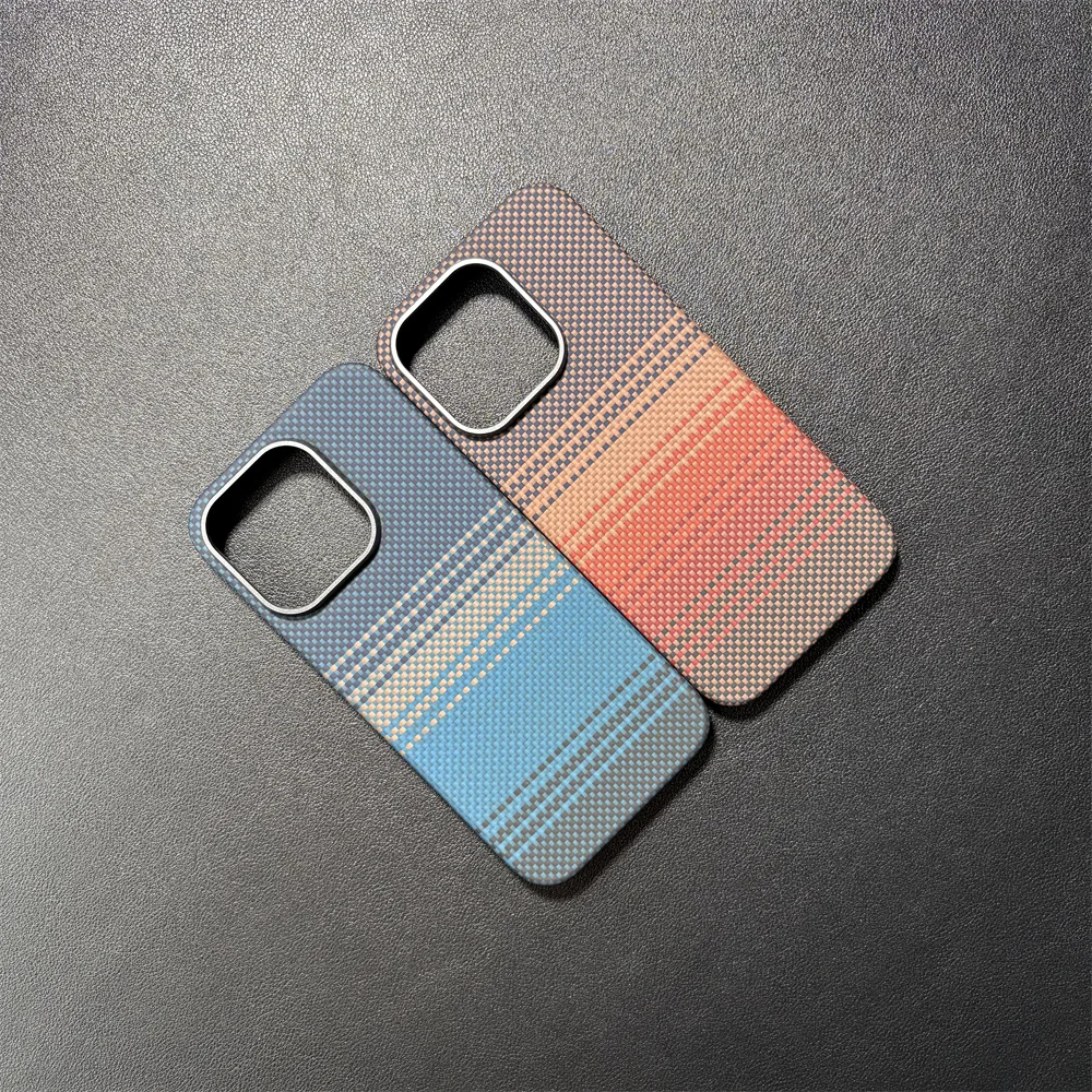 

Real Pure Carbon Fiber Air Case Lightweight Aramid fiber cover for iPhone 15 16 Plus Pro Max Ultra Thin Case with MagSafe