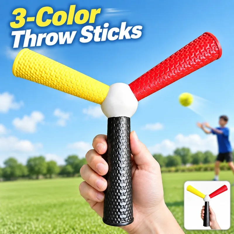 Three Color Throwing Sticks Hand Eye Coordination Reaction Speed Trainer Catching Practice Tool Multifunctional Sports Gear