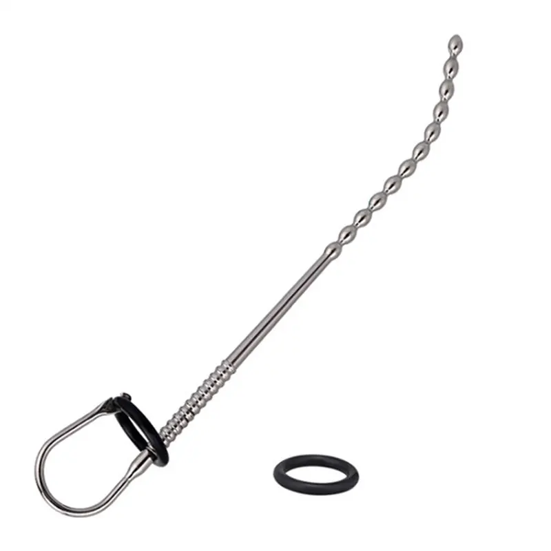 New 270mm Super Long Beaded Urethral Dilator Sounds Penis Plug Insert Sounding Rods Stainless Steel Urethra Beads Sex Toys