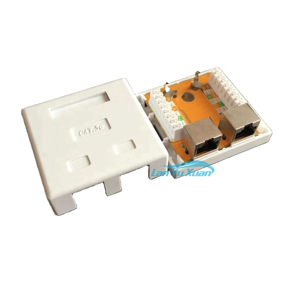 RJ45 STP Dual Port Cat.5e Wall Mounted Surface Box