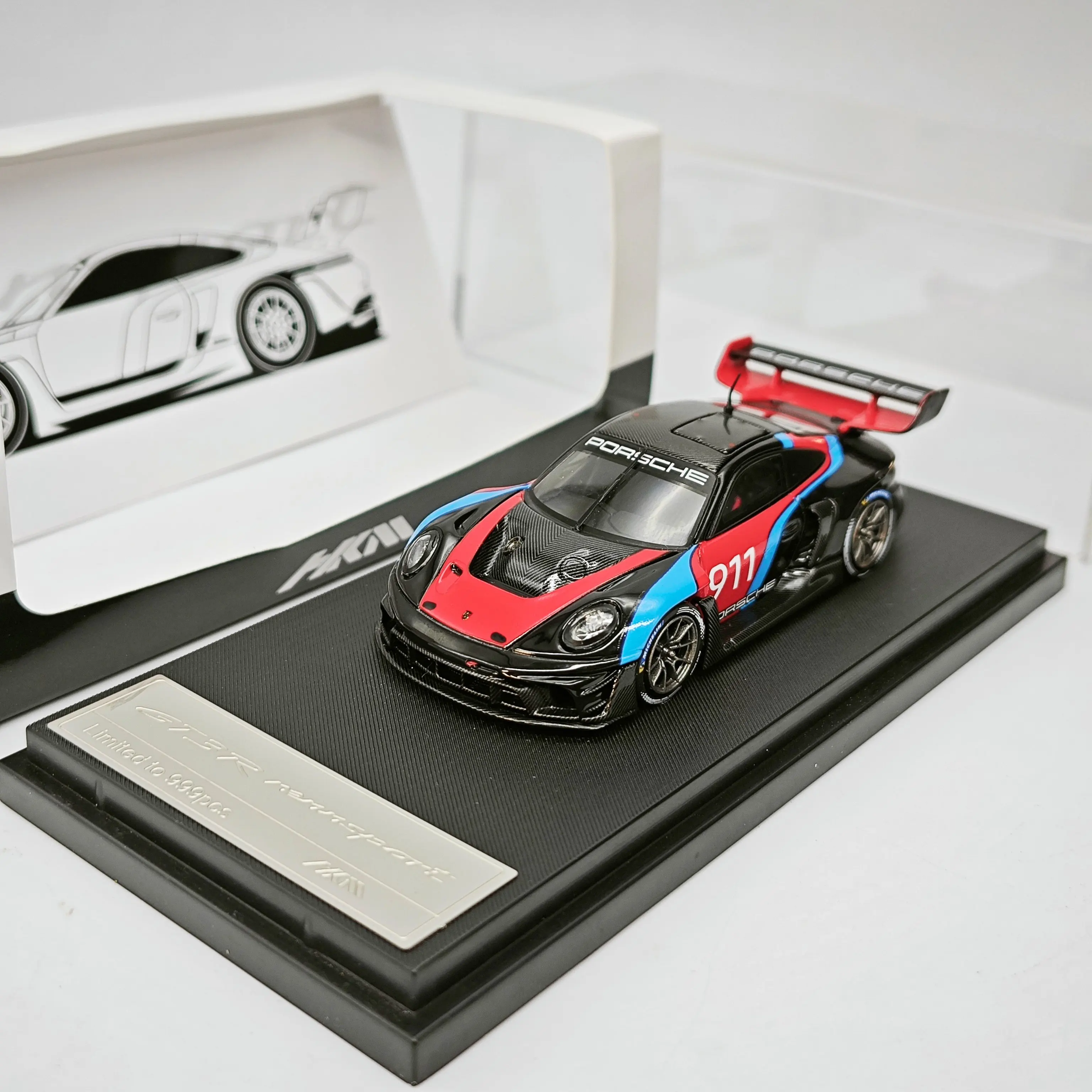 

HKM 1:64 RWB 911 GT3 Big Wing Diecast Model Car