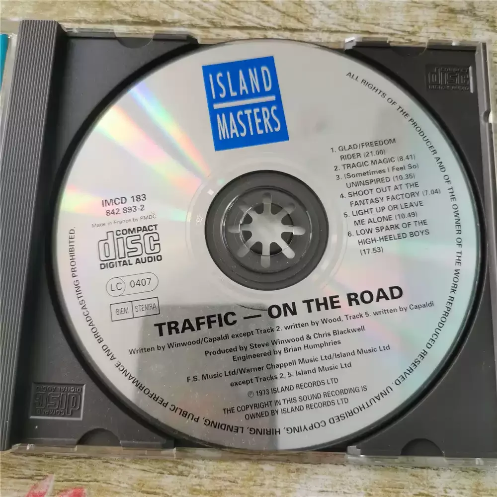 قرص مضغوط لحركة المرور على ألبوم The Road Traffic المباشر، تم إصدارها عام 1973