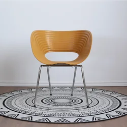 Silla de comedor de estilo nórdico para el hogar, sillón de estilo francés Retro B & B, de diseño creativo, a la moda, informal, moderna, para reuniones y sedentarismo, cómoda, 2024