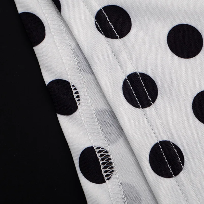 2026 Modetrends Damenkleidung Polka Dot Romper Neckholder Wasserfallausschnitt Rückenfreier Playsuit Sommer Lässiger Jumpsuit Streetwear – Detail 9