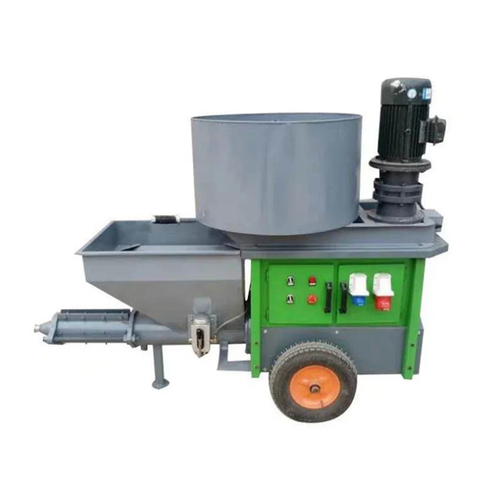 

Mini concrete sprayer machine with mortar cement spray hopper mortar spray machine cement plastering