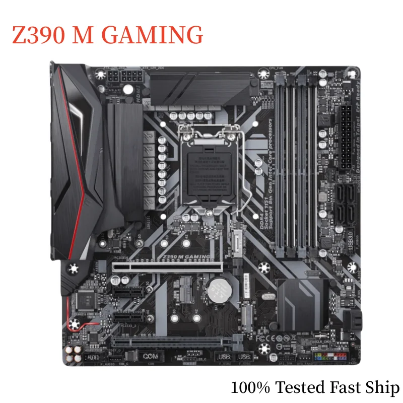 

For Gigabyte Z390 M GAMING Motherboard Z390 64GB LGA 1151 DDR4 Support 10th CPU Micro ATX Mainboard 100% Tested Fast Ship