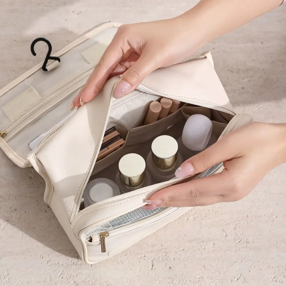 

Clutch Bag Nylon Makeup Bag Large Capacity Multifunctional Large Cosmetic Bag Skincare Storage Hanging Bag Travel Bag Travel