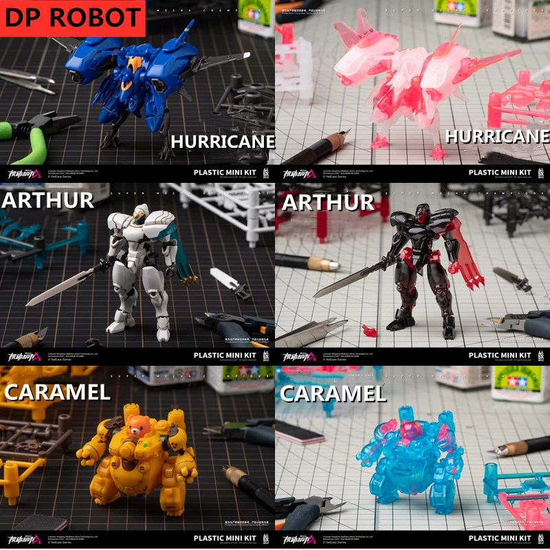 New In Stock ROBOT BUILD Transformation Mecha City Alpha Hurricane Arthur Caramel Super Mecha Champions Action Figure With Box