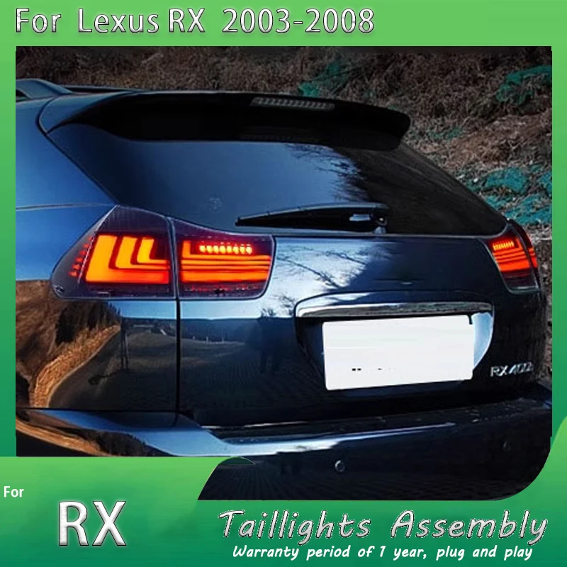 Car Led Tail Lights Assembly For Lexus RX350 RX330 RX270 RX450 2004 2005 2006 2007 2008 Rear Brake Lamp Dynamic Turn Signal