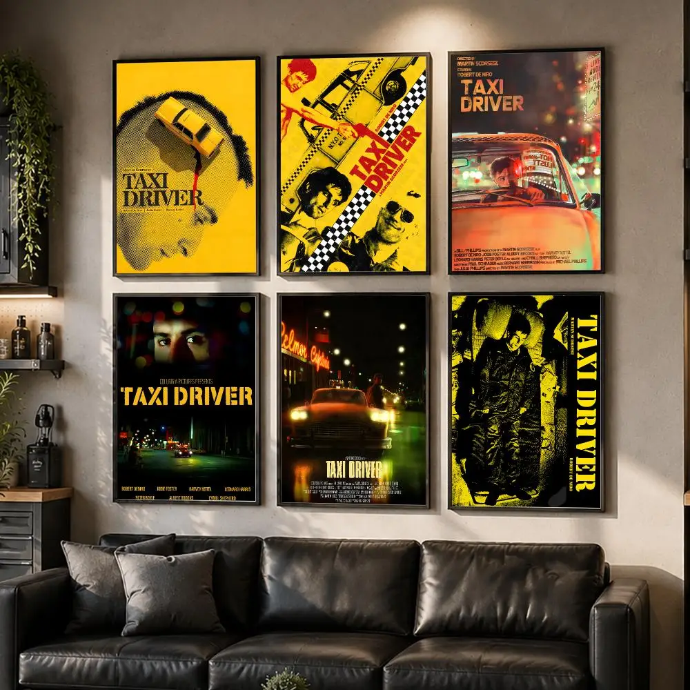 T-Taxi D-Driver Film Poster HD Waterproof Self-Adhesive Wall Art – Multi-Scene Use Top Gift Pick