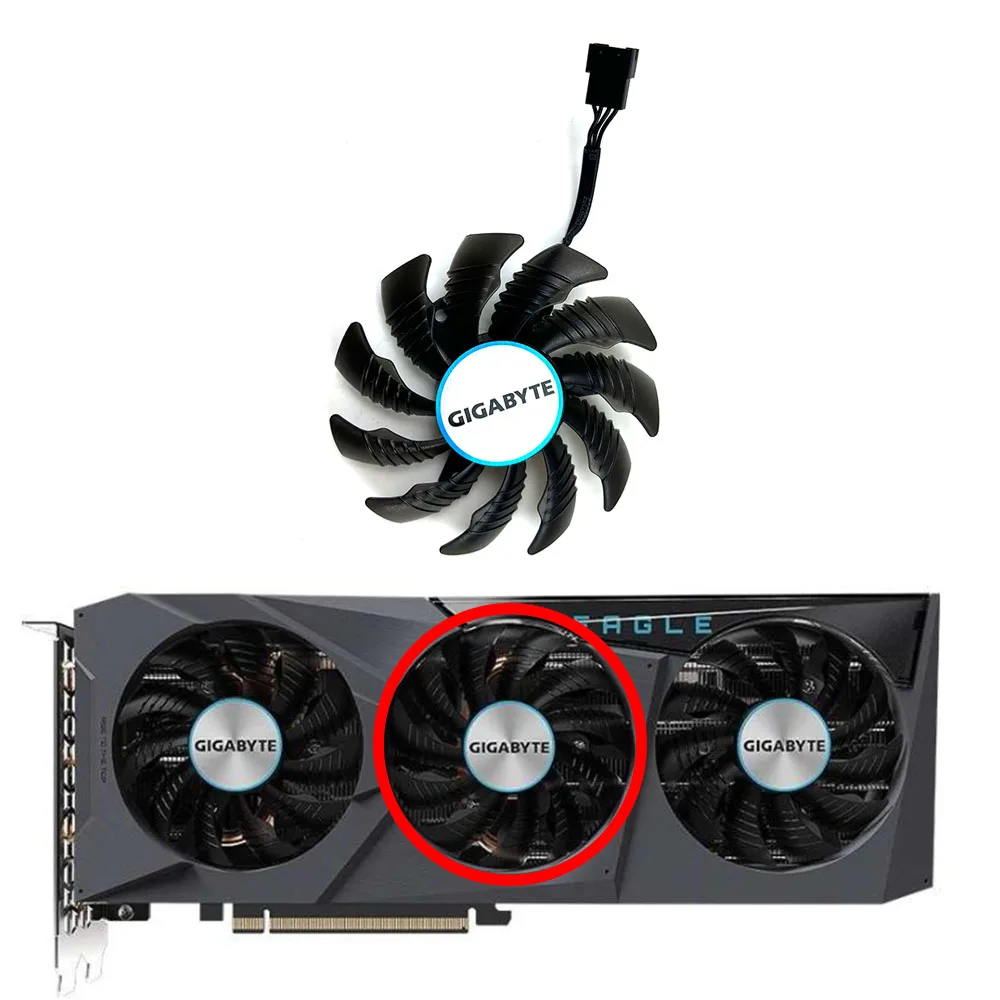 NEW 78MM Cooler Fan Replacement For Gigabyte Radeon RX 6600 6700 XT GeForce RTX 3070 Ti EAGLE Graphics Video Card Cooling Fans