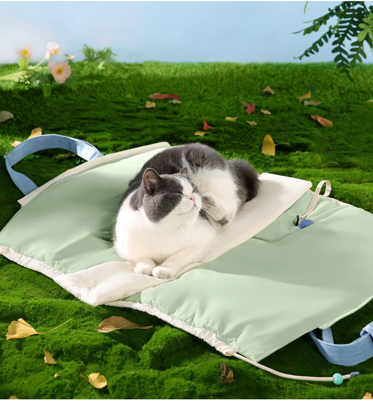 pet Travel Bag 2 in 1 cat carrier and puppy mat Pet picnic shoulder bag dog portable handbag Waterproof Small cat Carrier bag