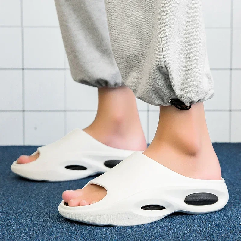 أحذية رجالي شباشب صنادل سميكة القاع المضادة للانزلاق موضة النعال الرياضية الشاطئ في الهواء الطلق زوجين مريحة إيفا 40-45 #4