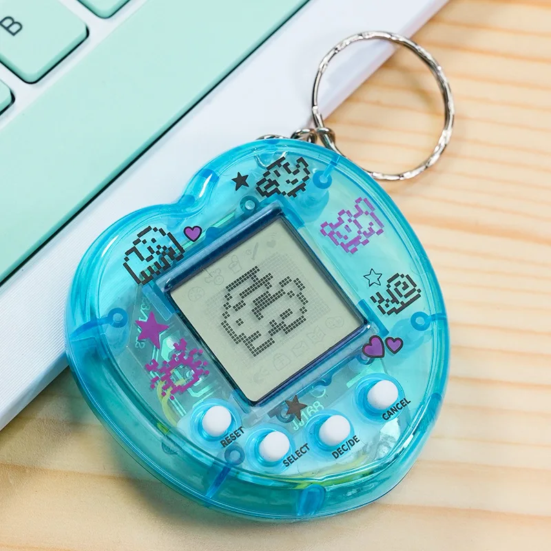 Animali elettronici a forma di cuore Tamagotchi Nostalgico virtuale Cyber Digital Divertenti animali digitali Giocattoli Gioco portatile Giocattolo digitale per animali domestici
