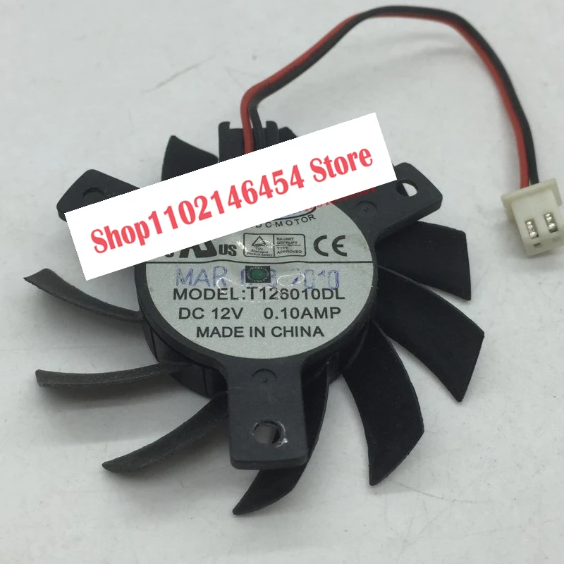 

1 шт. ДЛЯ T126010DL DC 12 В 0,10 А диаметром 55 мм. Вентилятор 2-проводной видеокарты c.t.c 40 мм