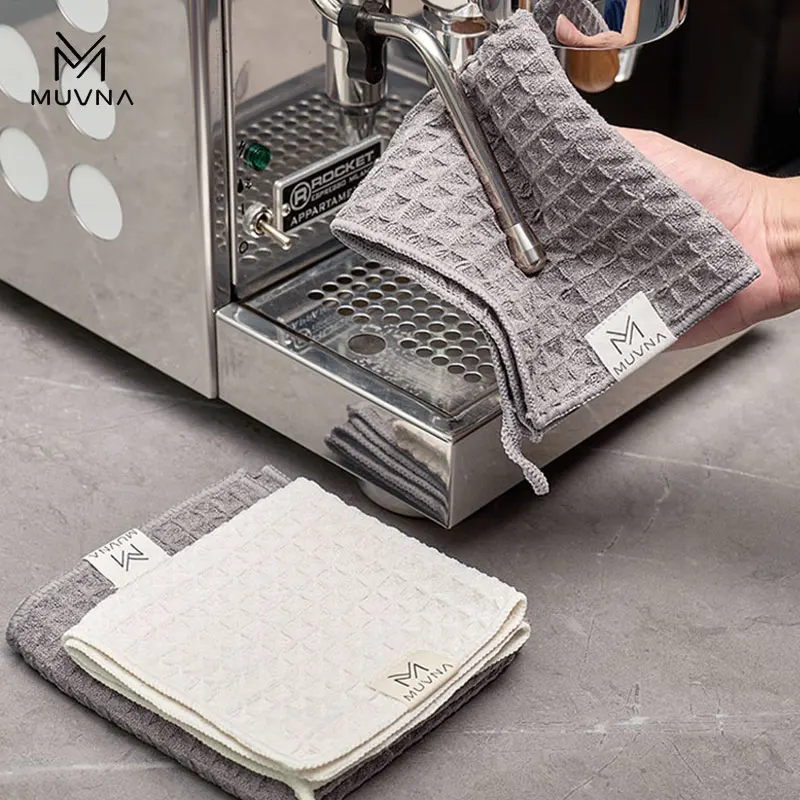 MUVNA  Barista Towels,Super Absorb Microfiber Cleaning Cloth for Coffee Machine,Home Cafe Tool