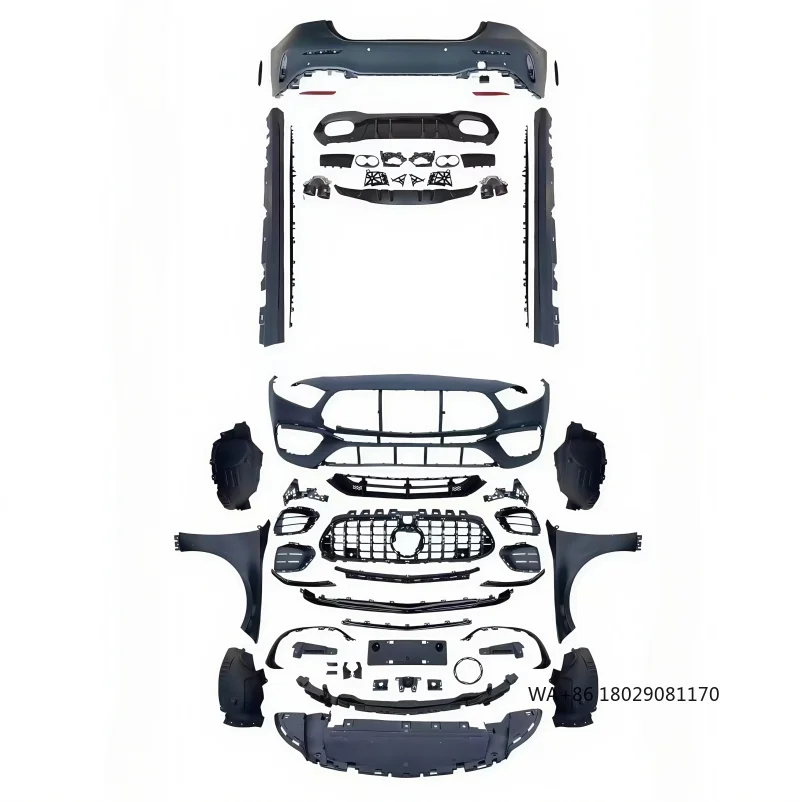 

Подходит для 19-24 Mercedes Benz A-class W177 Sedan с широким корпусом A45S AMG, модификация и обновление переднего бампера