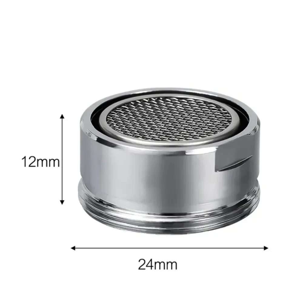 3pc Faucet Filter Head Splash Proof Aerator Core for Hot Cold Water Universal Mesh Nozzle Snap on Thread Quick Connector Bubbler