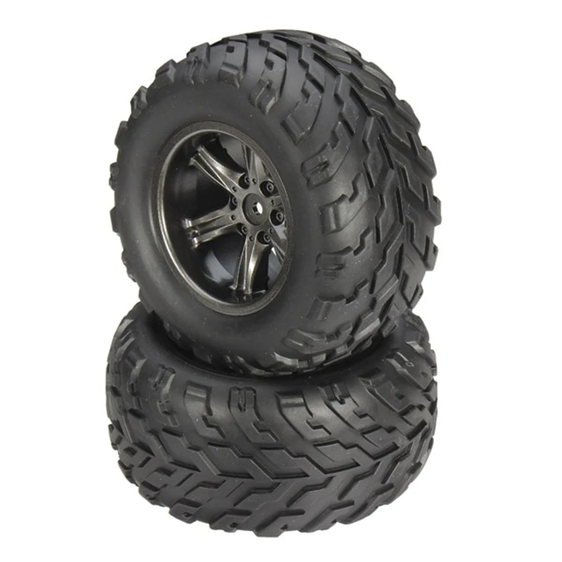 2PCS Tyres With Sponge 9115 2.4GHz Car Spare Parts Tyres With Sponge 15-ZJ01 Plastic&Rubber Wheel