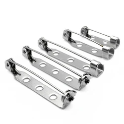 20pcs/lot High Quality 316 Stainless Steel Safety Pins Brooch Base Back Bar Badge Holder Brooch Pins DIY Jewelry Making Findings