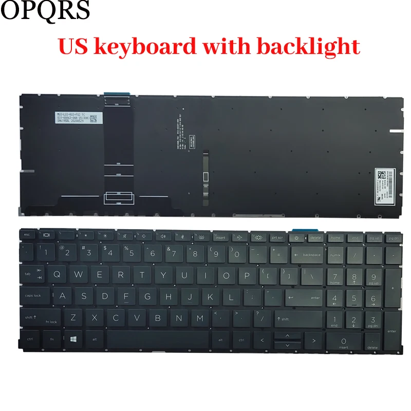 Imagem -02 - Teclado do Portátil para hp 455 450 g8 g9 655 650 g8 g9 Russo Eua Reino Unido Espanhol Espanhol Francês Novo