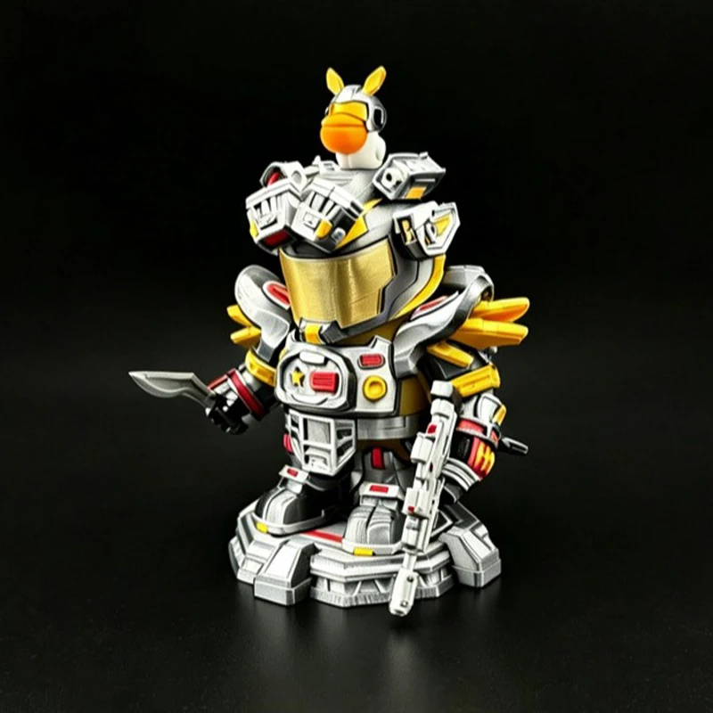 3D Printed Mecha Capybara Figurine Magnetic Assembly Toy Funny Armored Capybara Model Collectible Desk Display Ornament Gift