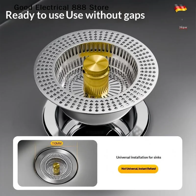 【G】RVS gootsteenafvoerzeef met - Kitchen Sink Drain Strainer Basket recensie en prijs