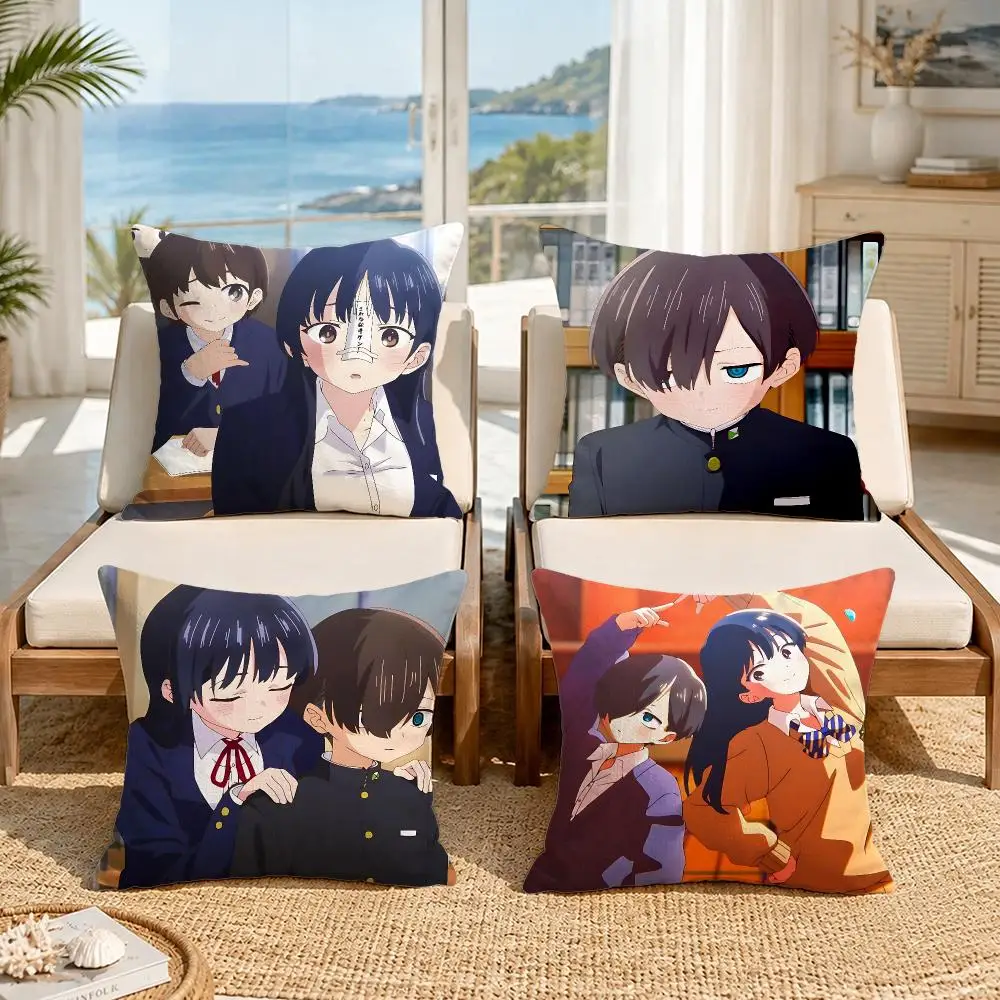 The Dangers in My Heart SeasonS Cushion Cover Soft Pillow Cover Two‑Side Throw Pillow Case for Sofa Pillowcase Home Decoration