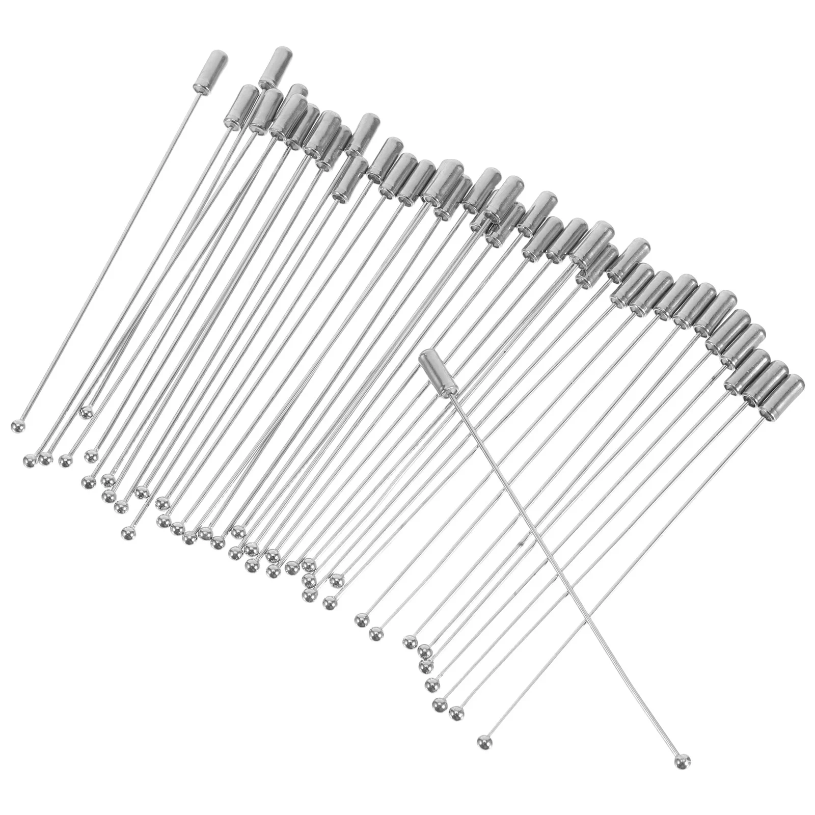 

40pcs White K Brooch Premium Copper Long Needle Sturdy Durable Lapel Dress Pin For Wedding Party Diy Jewelry Accessories