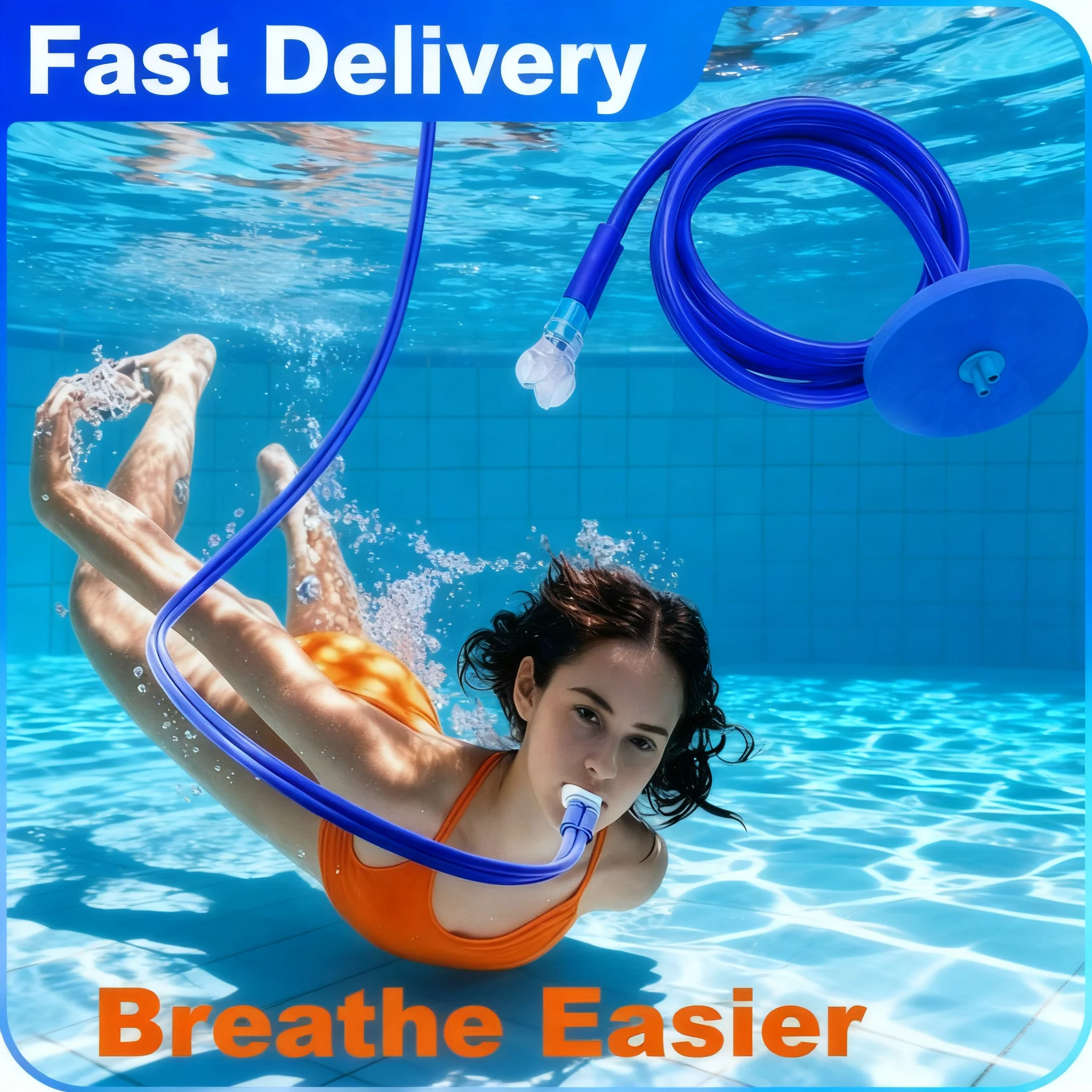 

1.5/3M Adult Full Dry Respirator Diving Swimming Equipment Breathing Tube Diving Suit Men Women Swim Training Snorkel Tube