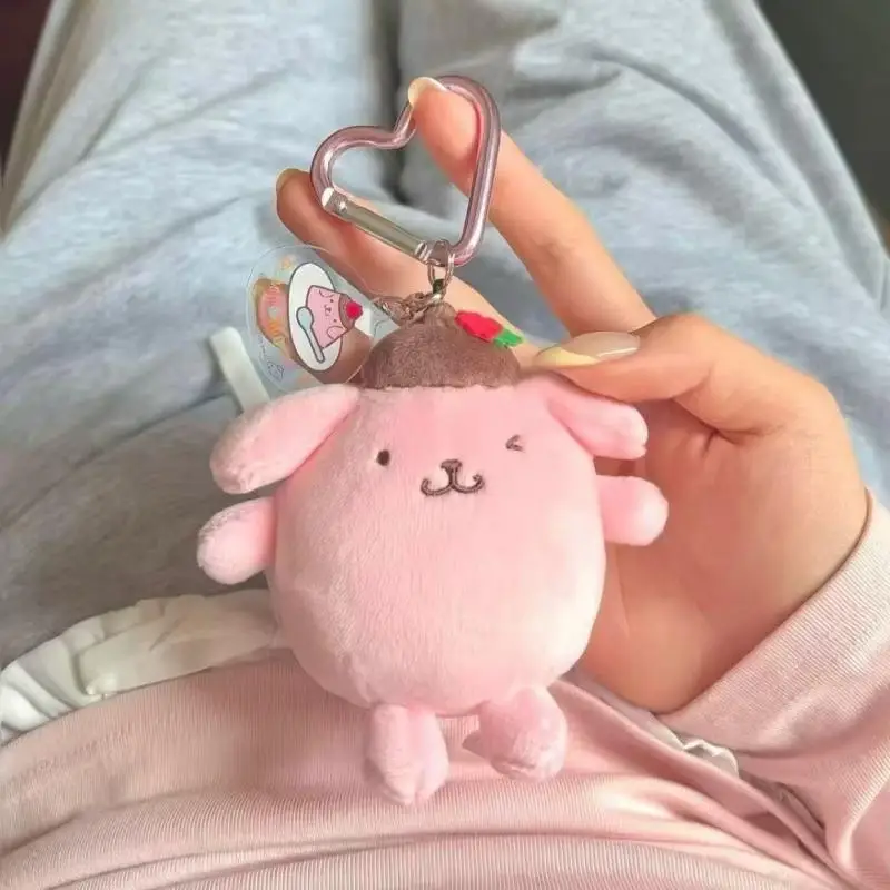 

Цельный мультяшный плюшевый розовый помпон, брелок для ключей, кулон, милая мягкая кукла, брелок для ключей, изысканное креативное украшение для рюкзака