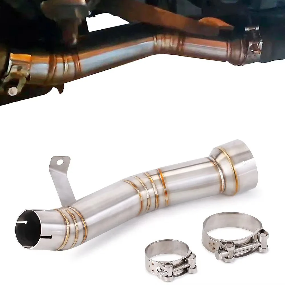 

For Kawasaki Versys 1000 KLZ1000 2012-2018 VERSYS 1000 Escape Motorcycle Exhaust System Middie Link Pipe Slip-On Connecting Pipe