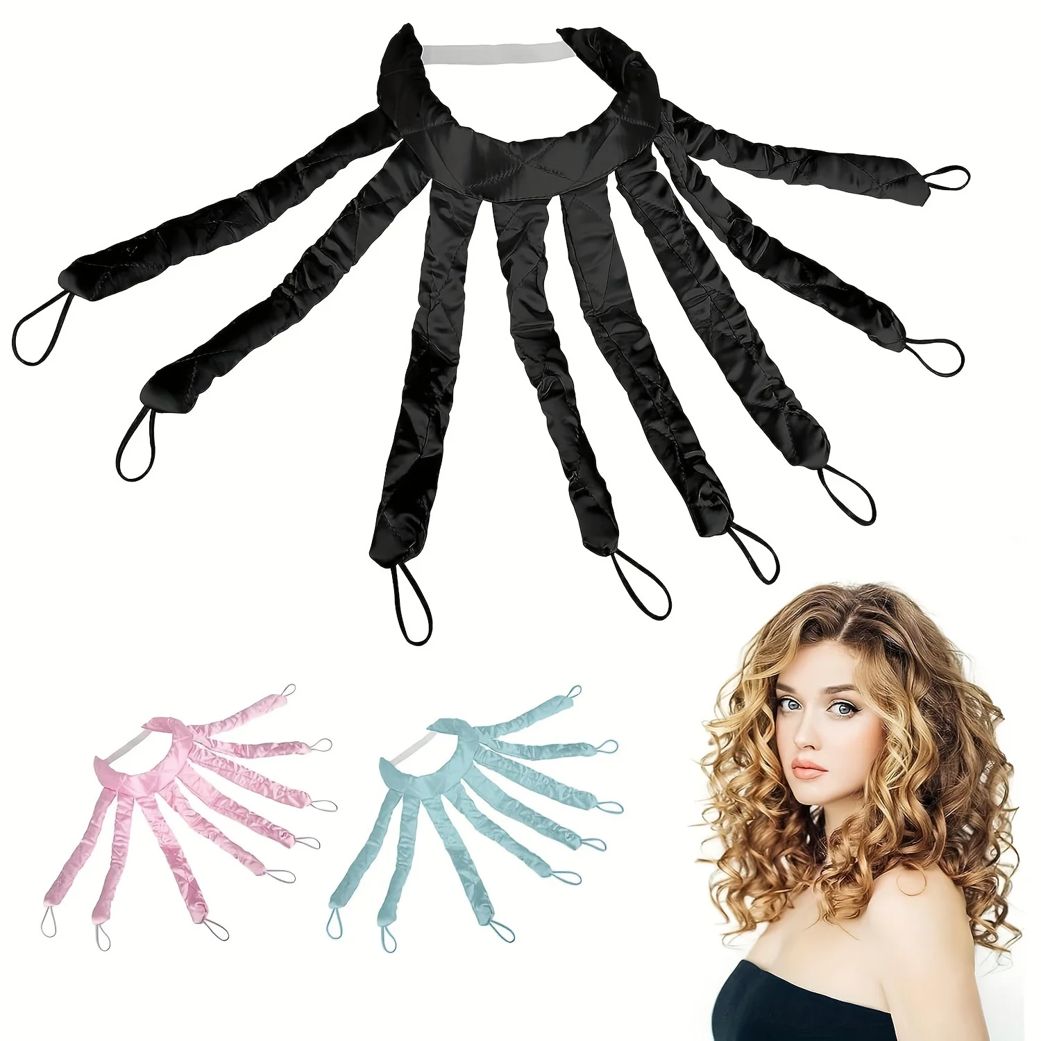 1pc Soft No-Heat Octopus Hair Curler for Women, Perfect for Long Hair Sleeping Curls Band, Overnight Hairstyling, No Heat Curls