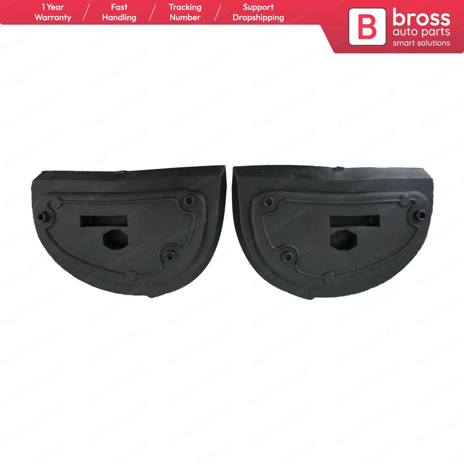 

Bross Auto Parts BSP848 Exterior Mirror Rubber Seals L + R Pads LHD For Mercedes Benz E-Class W210 facelift 2000-2003