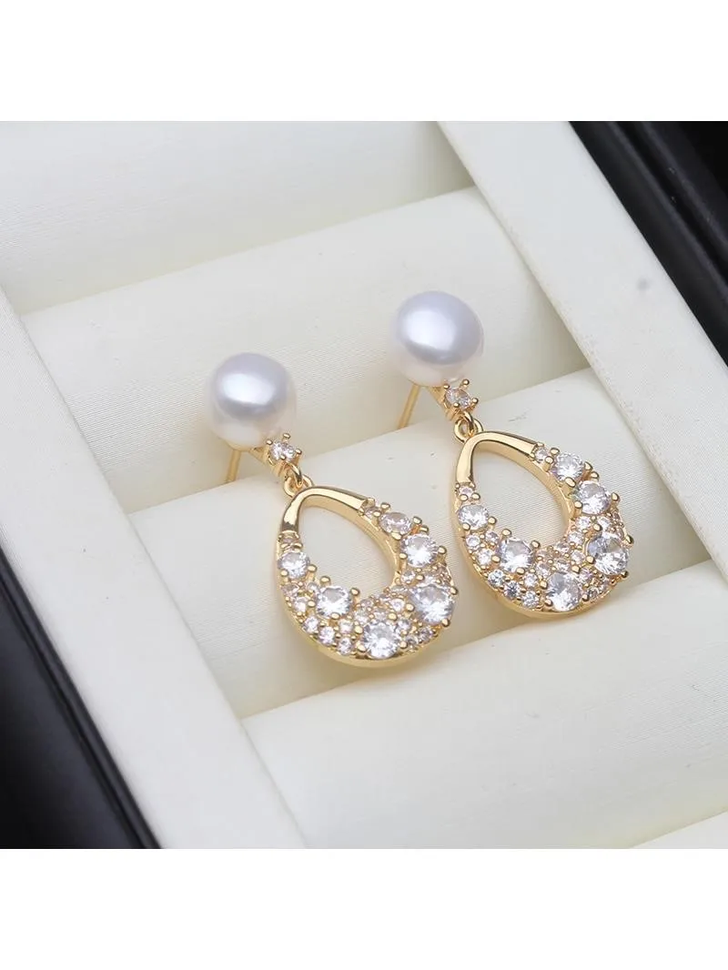 

Женские серьги-гвоздики из натурального жемчуга, черные серьги с пресноводным жемчугом, 2022