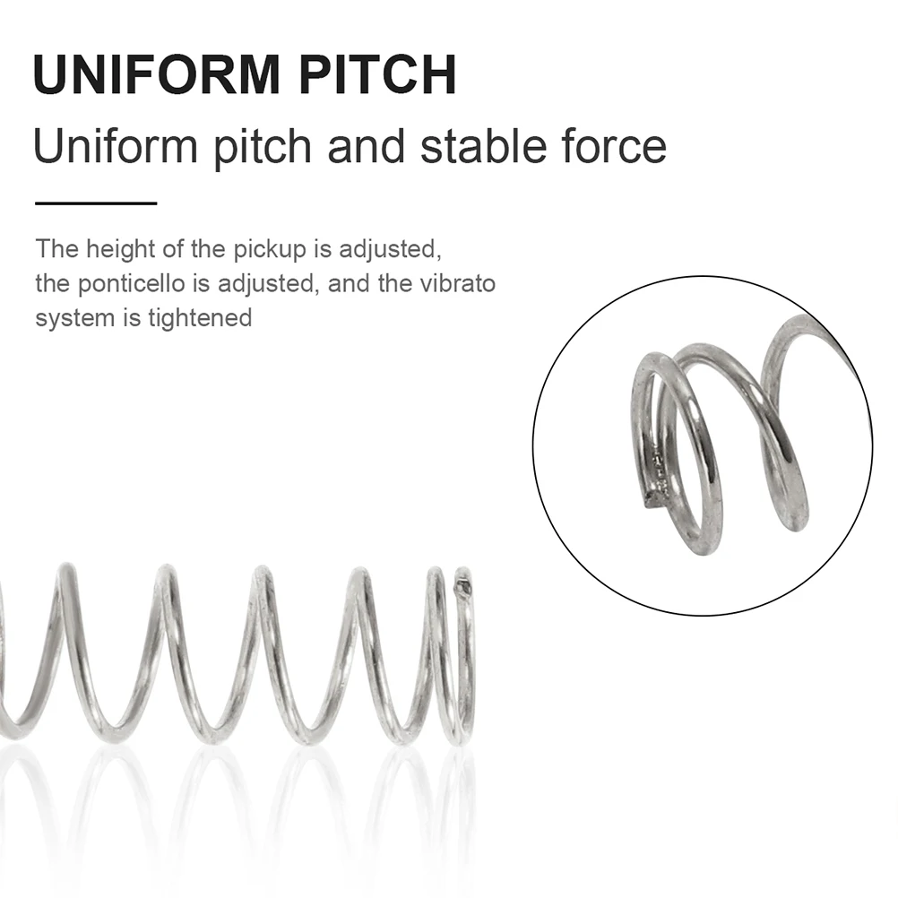 

18pcs Guitar Springs for Electric Guitars Bass Pickup Parts Metal Bridge Saddle Mounting Hardware Spring Set Accessories