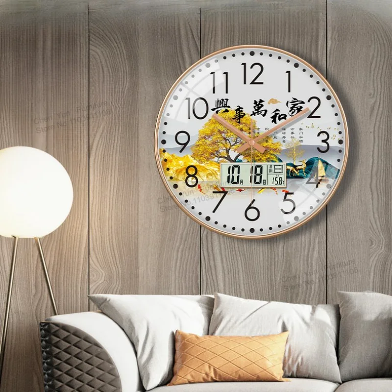 Living Room Study Wall Clocks Fashion Modern Home Decor Decoration Fitment Wall Clocks Minimalism Wandklok In De Woonkamer