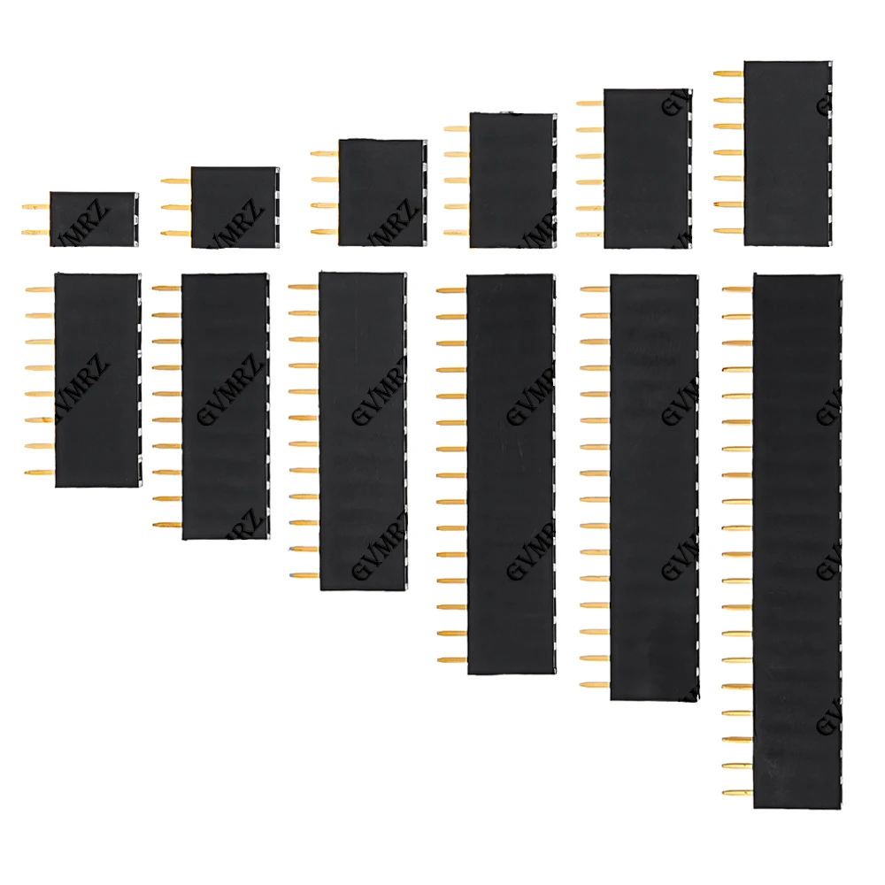 10 Stück 1*2p 3p 4p 5p 6p 7p 8p 9p 10p 12p 14p 16p Rastermaß 2,54mm Einreihige Buchsenleiste 20p 22p 40p 18p Pin-Steckverbinder – Detail 6
