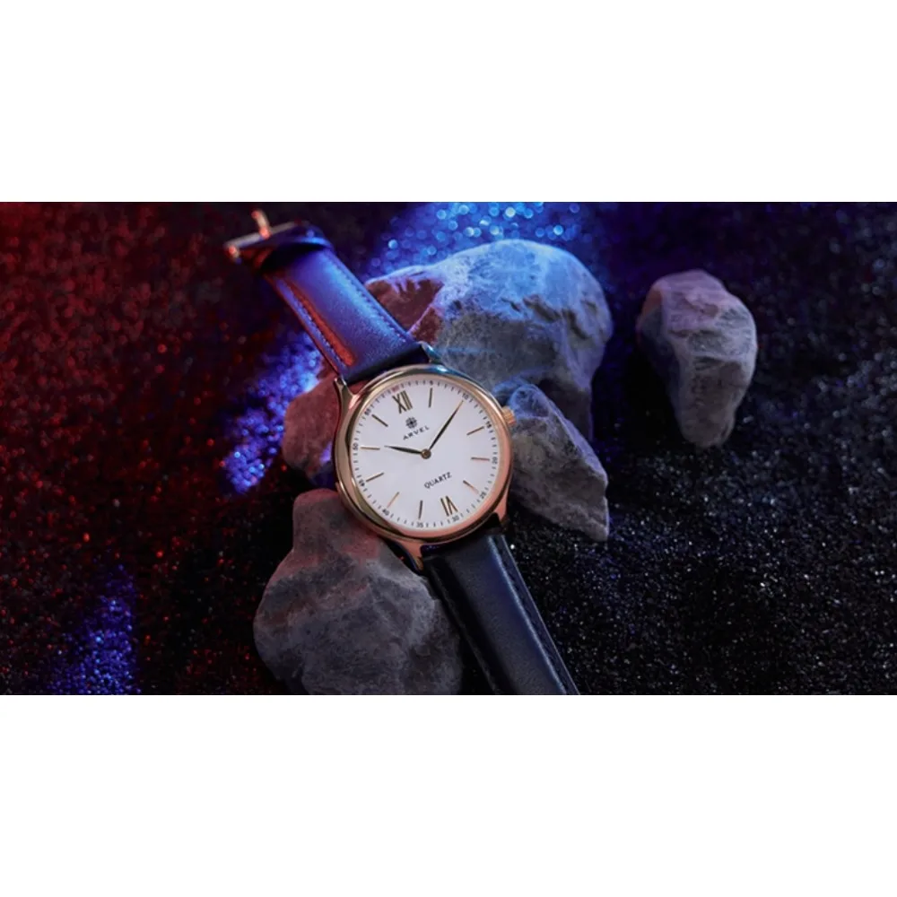 IARVEL Watch Magic Trick Prop Gold Watchcase White Dial Time Prediction Gimmick Close Up Magic Time Manipulation for Magicians