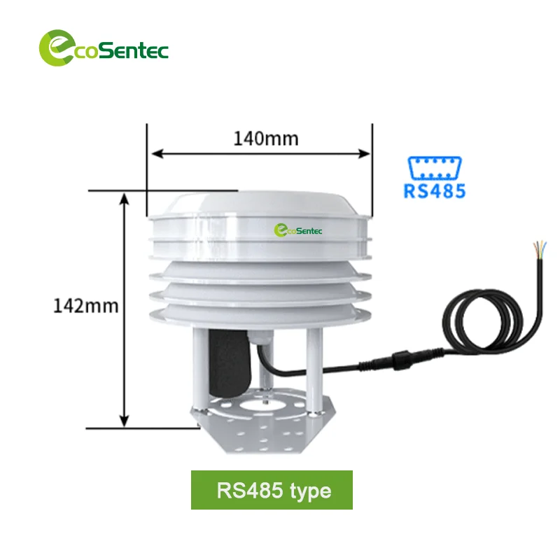 ES-A227 Environment Noise Dust PM2.5 PM10 CO2 Temperature Humidity Sensor Environmental Sensor Detector
