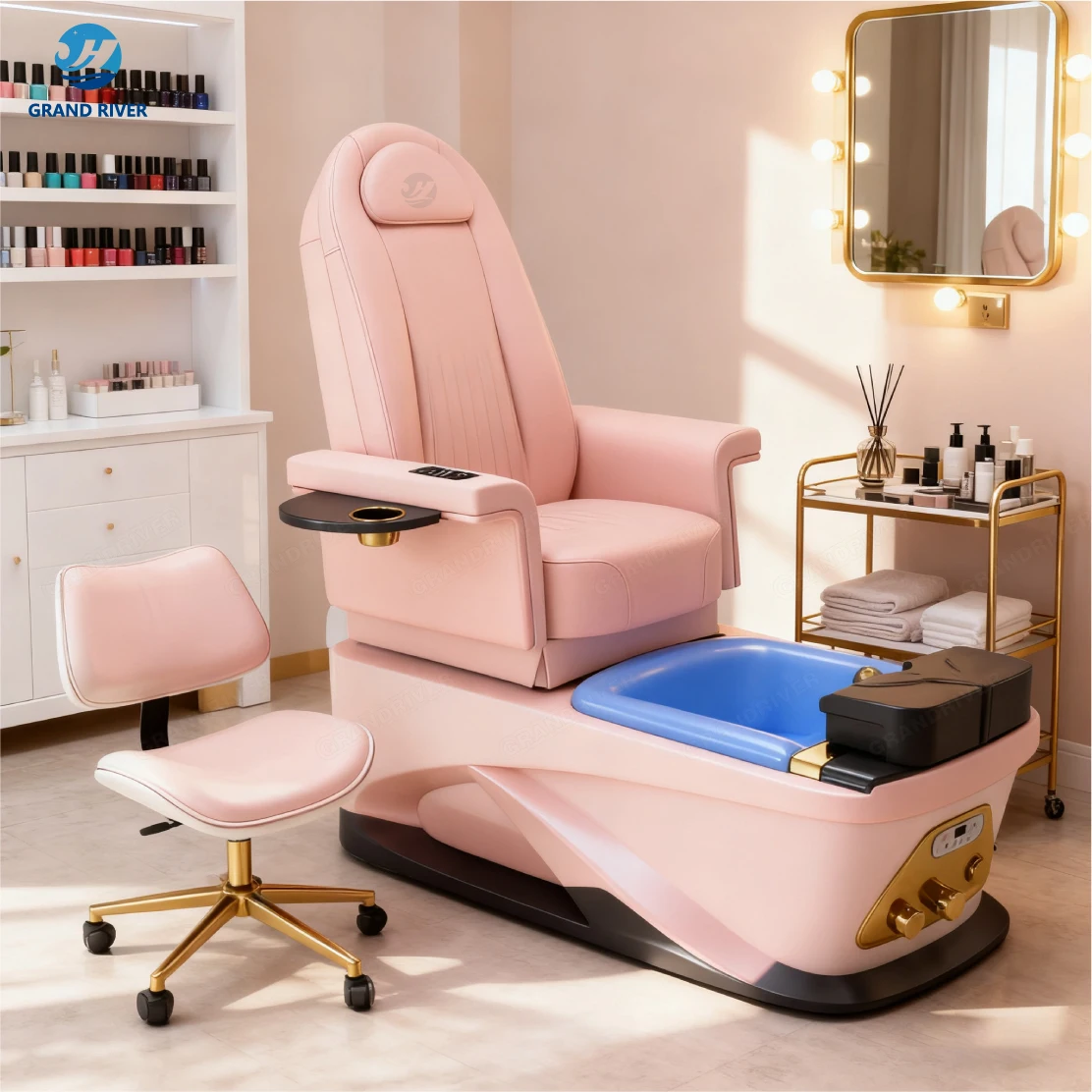 Massage Table,Beauty Nail Salon King Size Throne Pedicure Chair Foot Spa Massage Chair For Manicure And Pedicure Chairs For Sale