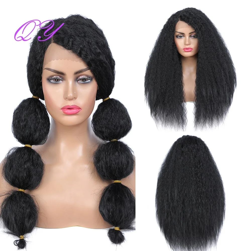 

Синтетический кружевной парик, длинный афро-кудрявый вьющийся парик, хорошее качество, кружевные парики для женщин, повседневный или вечерний парик из волос