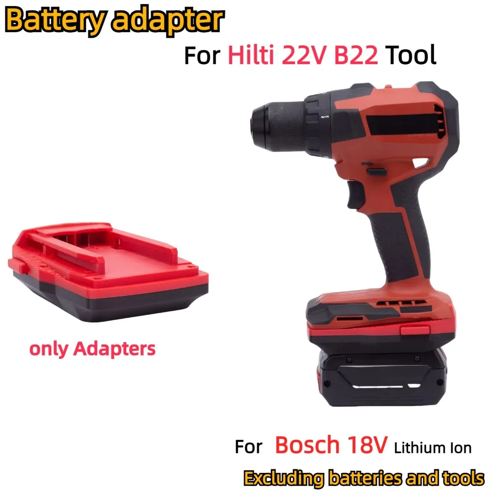 

For Bosch 18V Li-ion Battery TO Hilti 22V B22 Cordless Electric Drill Tools accessory Adapter/Converter(Only Adapter)