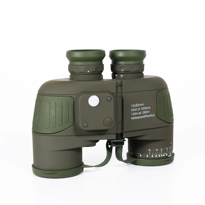 Высокое качество 10x50 профессиональный навигационный открытый бинокулярный телескоп водонепроницаемый с системой призмы PORRO призма ближнего освещения