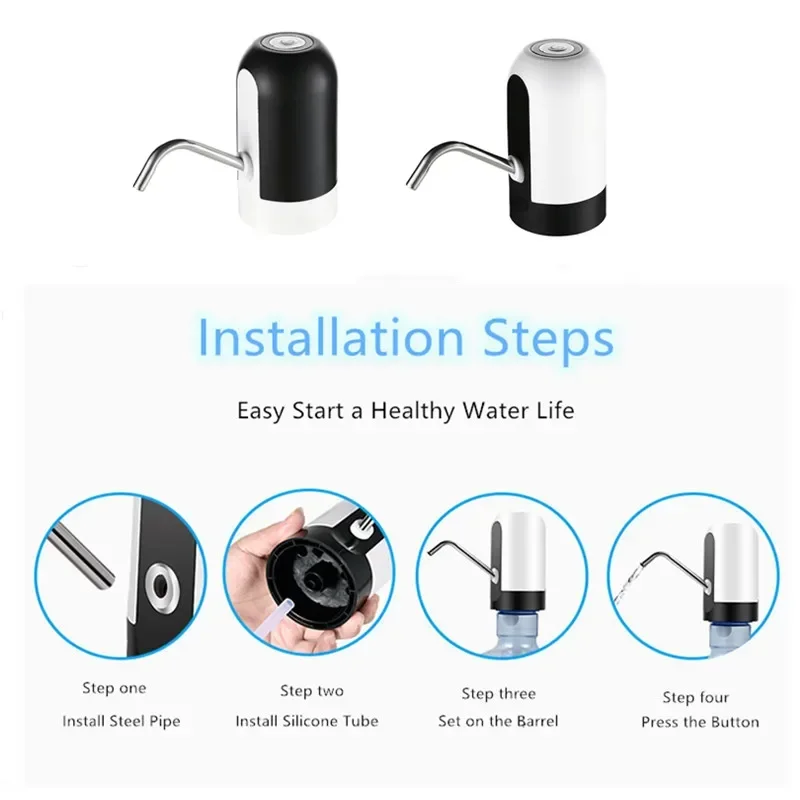 Intelligent Water Bottle Pump, Automatic Electric Water Dispenser Water Pump, Automatic and Convenient