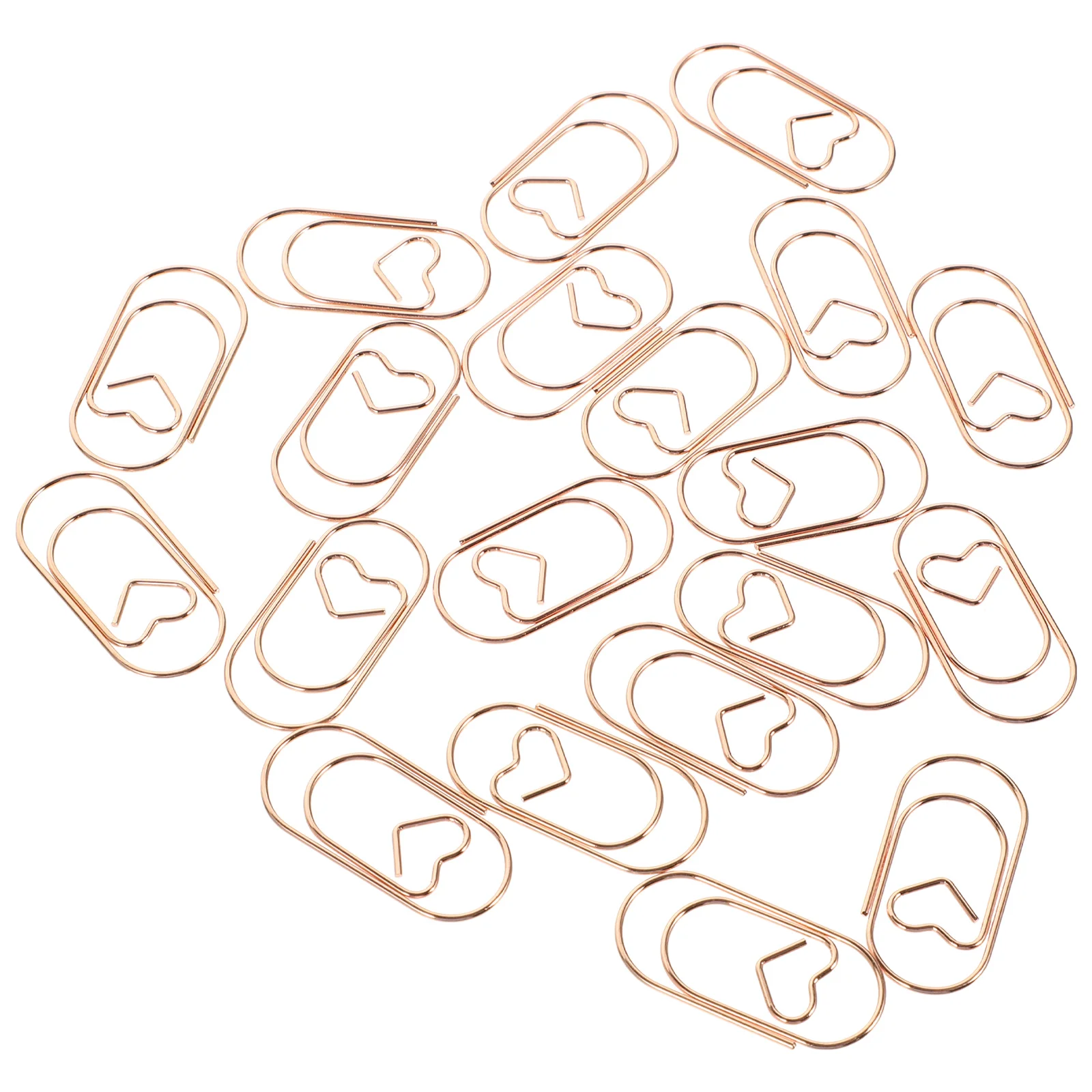 

20 Pcs Metal Bookmarks Paperclips Mini Shaped Colorful Office Supplies Multi Use Decorative Clips For Papers Files Photos