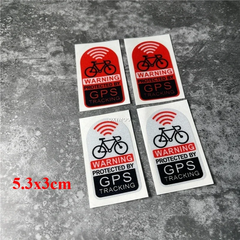 Safety Reminder Decal for Motorcycle Bicycle Car Body Decor GPS Tracking Warning Waterproof Vinyl Sticker